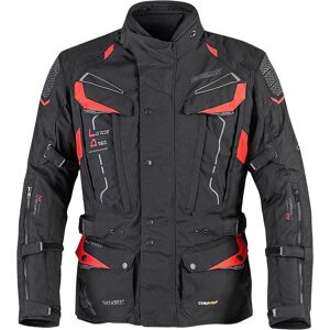 Germot NorthWest Motorrad Textiljacke - Schwarz Rot - S - unisex