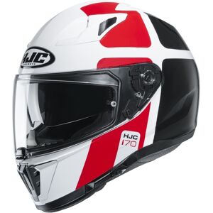 HJC i70 Prika Helm - Schwarz Weiss Rot - 2XL - unisex