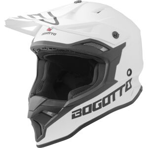 Bogotto V337 Solid Motocross Helm - Weiss - S - unisex