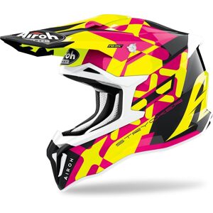 Airoh Strycker XXX Carbon Motocross Helm - Pink - L - unisex