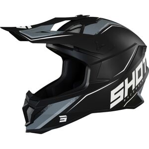 Shot Lite Prism Motocross Helm - Schwarz Weiss - XL - unisex