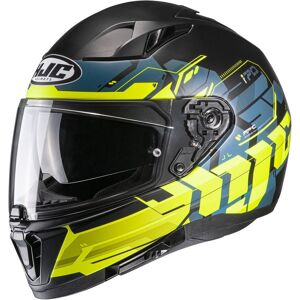 HJC i70 Alligon Helm - Schwarz Gelb - XL - unisex