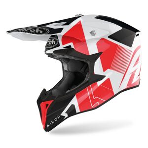 Airoh Wraap Raze Motocross Helm - Weiss Rot - 2XL - unisex
