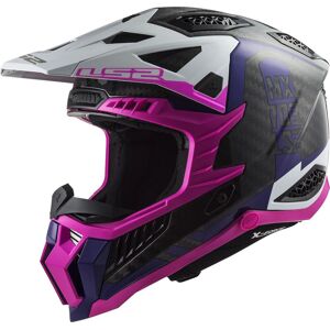 LS2 MX703 X-Force Victory Carbon Motocross Helm - Schwarz Pink - XL - unisex