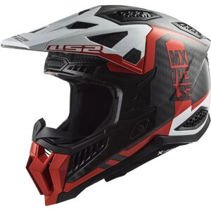 LS2 MX703 X-Force Victory Carbon Motocross Helm - Schwarz Orange - 3XL - unisex