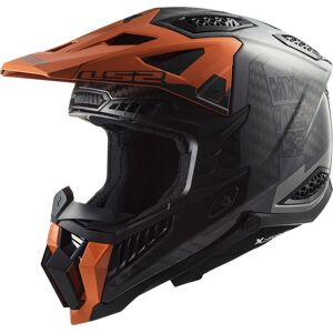 LS2 MX703 X-Force Victory Carbon Motocross Helm - Schwarz Orange - L - unisex