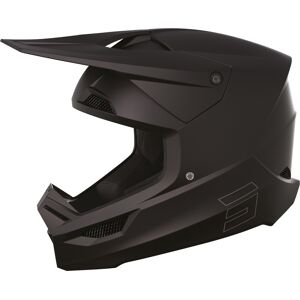 Shot Race Solid Motocross Helm - Schwarz - 2XL - unisex