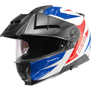 Schuberth E2 Explorer Klapphelm - Weiss Rot Blau - 2XL - unisex