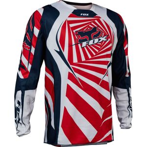 FOX 180 Goat Motocross Jersey - Rot Blau - 2XL - unisex