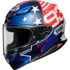 Shoei NXR 2 Marquez American Spirit TC-10 Helm - Weiss Rot Blau - M - unisex