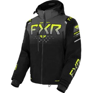 FXR Helium X 2-in-1 2023 Snowmobil Jacke - Schwarz Grau Gelb - XL - unisex