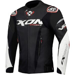 Ixon Vortex 3 Motorrad Lederjacke - Schwarz Weiss - M - unisex