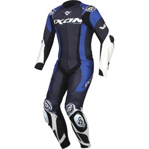 Ixon Vortex 3 1-Teiler Motorrad Lederkombi - Schwarz Weiss Blau - 2XL - unisex