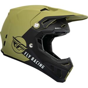 Fly Racing Formula CC Centrum Motocross Helm - Schwarz Weiss Grün - XS - unisex