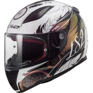 LS2 FF353 Rapid II Boho Helm - Schwarz Weiss Pink - M - unisex