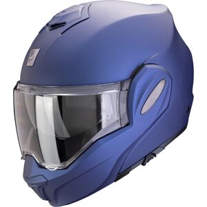 Scorpion Exo-Tech Evo Pro Solid Klapphelm - Blau - XL - unisex