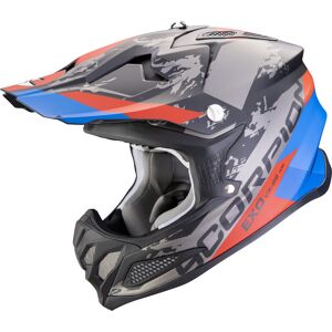 Scorpion VX-22 Air CX Motocross Helm - Schwarz Rot Blau - S - unisex