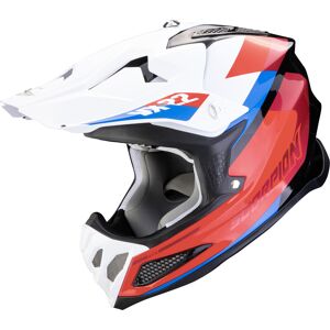 Scorpion VX-22 Air Beta Motocross Helm - Weiss Rot Blau - XL - unisex