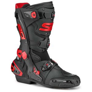 Sidi Rex Air Motorrad Stiefel - Schwarz Rot - 42 - unisex