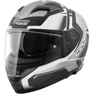 Germot GM 350 Dekor Helm - Schwarz Grau Weiss - L - unisex