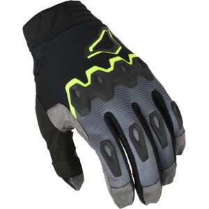 Macna Chameleon-1 Motocross Handschuhe - Schwarz Grau Gelb - M - unisex