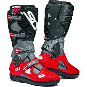 Sidi Crossfire 3 SRS Motocross Stiefel - Schwarz Grau Rot - 46 - unisex