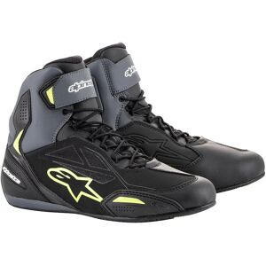 Alpinestars Faster-3 DryStar Motorradschuhe - Schwarz Grau Gelb - 40 - unisex