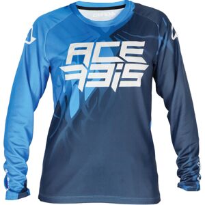 Acerbis MX J-Kid 3 Kinder Motocross Jersey - Weiss Blau - XL - unisex