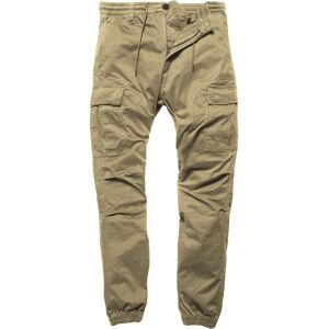 Vintage Industries Vince Cargo Jogger Hose - Grün Braun - 38 - unisex