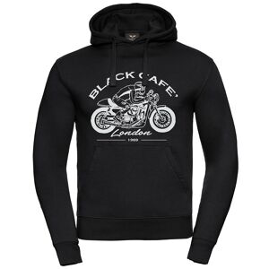 Black-Cafe London Retro Bike Hoodie - Schwarz Weiss - S - unisex
