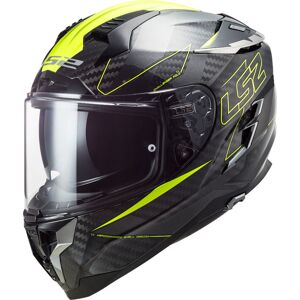 LS2 FF327 Challenger Fold Carbon Helm - Gelb - S - unisex