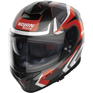 Nolan N80-8 Rumble N-Com Helm - Schwarz Weiss Rot - S - unisex