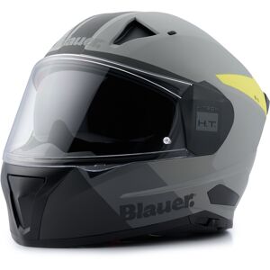 Blauer Naca NF01B Helm - Grau Gelb - L - unisex