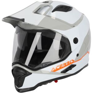 Acerbis Reactive Helm - Grau Weiss - XS - unisex