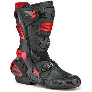 Sidi Rex Air Motorrad Stiefel - Schwarz Rot - 46 - unisex