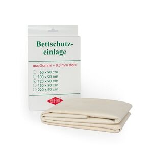 BETTEINLAGE Gummiplatte 0,3 mm 90x120 cm weiß 1 St