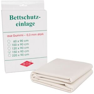 BETTEINLAGE Gummiplatte 0,3 mm 90x150 cm weiß 1 St