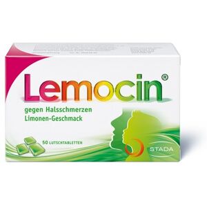 Lemocin® gegen Halsschmerzen Limettengeschmack ab 5 Jahren 50 St