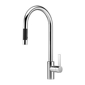 Dornbracht Tara Ultra Spültisch-Einhebelmischer 33870875-00 herausziehbar, mit Brausefunktion, Ausladung 240mm, chrom