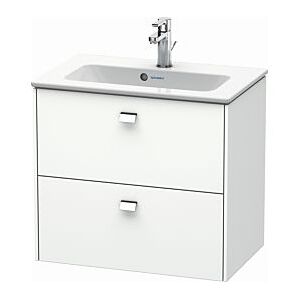 Duravit Brioso Waschtischunterbau BR411001018 620x553 Compact Weiß Matt, 2 Ausz., Griff Chrom