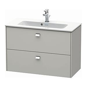 Duravit Brioso Waschtischunterbau BR411101007 Compact 820x553 Betongrau Matt 2 Ausz. Griff Chrom