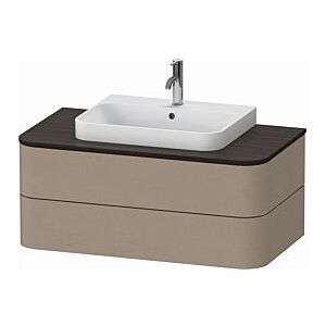 Duravit Happy D.2 Waschtisch-Unterschrank HP497107575 40,8 x 100 x 55 cm, 2 Schubkästen, für Aufsatzbecken, leinen