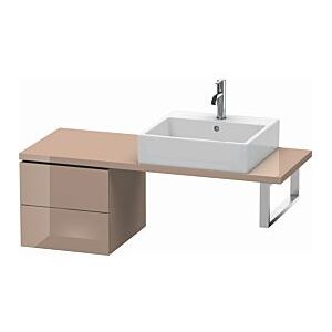 Duravit L-Cube Unterschrank LC582608686 42 x 47,7 cm, cappuccino hochglanz, für Konsole, 2 Schubkästen