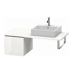 Duravit L-Cube Unterschrank LC583102222 42 x 54,7 cm, weiß hochglanz, für Konsole, 1 Auszug