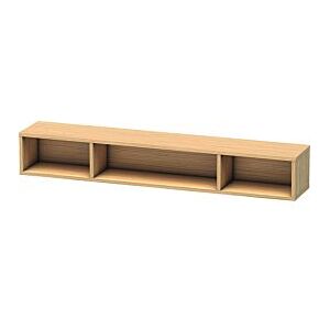 Duravit L-Cube Regalelement LC120001212 80 x 14 cm, eiche gebürstet, 3 Fächer, horizontal