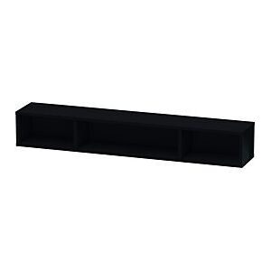 Duravit L-Cube Regalelement LC120004040 80 x 14 cm, schwarz hochglanz, 3 Fächer, horizontal