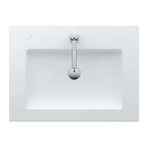 LAUFEN Living Square Waschtisch 8164310001081 65 x 48 cm, weiss, mit Überlauf, 3 Hahnlöcher