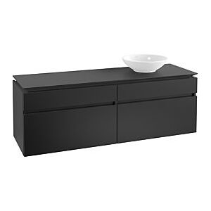 Villeroy und Boch Villeroy & Boch Legato Waschtischunterschrank B67500PD 160x55x50cm, Black Matt Lacquer