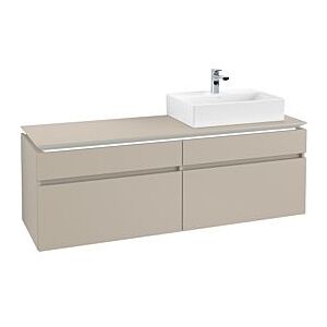 Villeroy und Boch Villeroy & Boch Legato Waschtischunterschrank B675L0VK 160x55x50cm, mit LED-Beleuchtung, Soft Grey