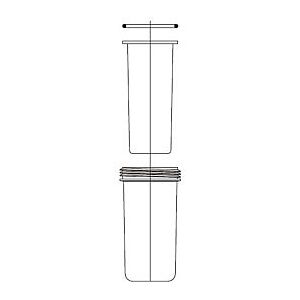 Grünbeck Filterglocke mit Schutzglocke für FS 100646 1", FSV 1",FSV 1 1/4